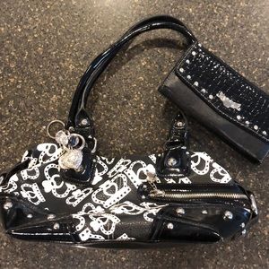 Handbag with matching wallet